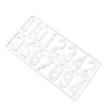 Numerki na ule plastikowe, duże białe