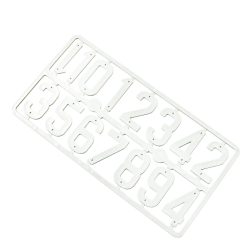 Numerki na ule plastikowe, duże białe