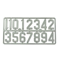 Numerki na ule plastikowe, duże szare