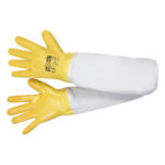 Rękawice pszczelarskie gumowane