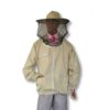 Bluza pszczelarska z kapeluszem rozpinana beżowa