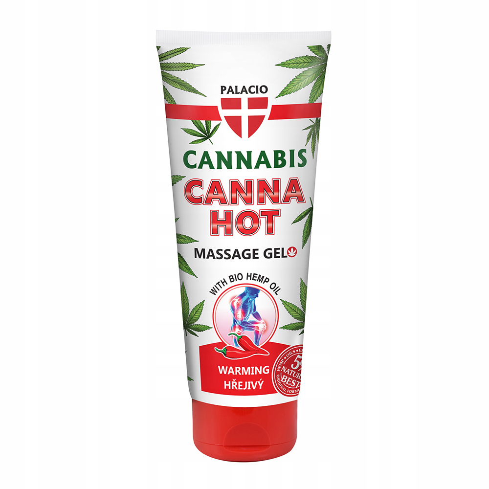 PALACIO CANNAHOT – Rozgrzewający żel do masażu z olejem konopnym 200 ml