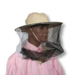 Kapelusz pszczelarski z materiałem z tyłu