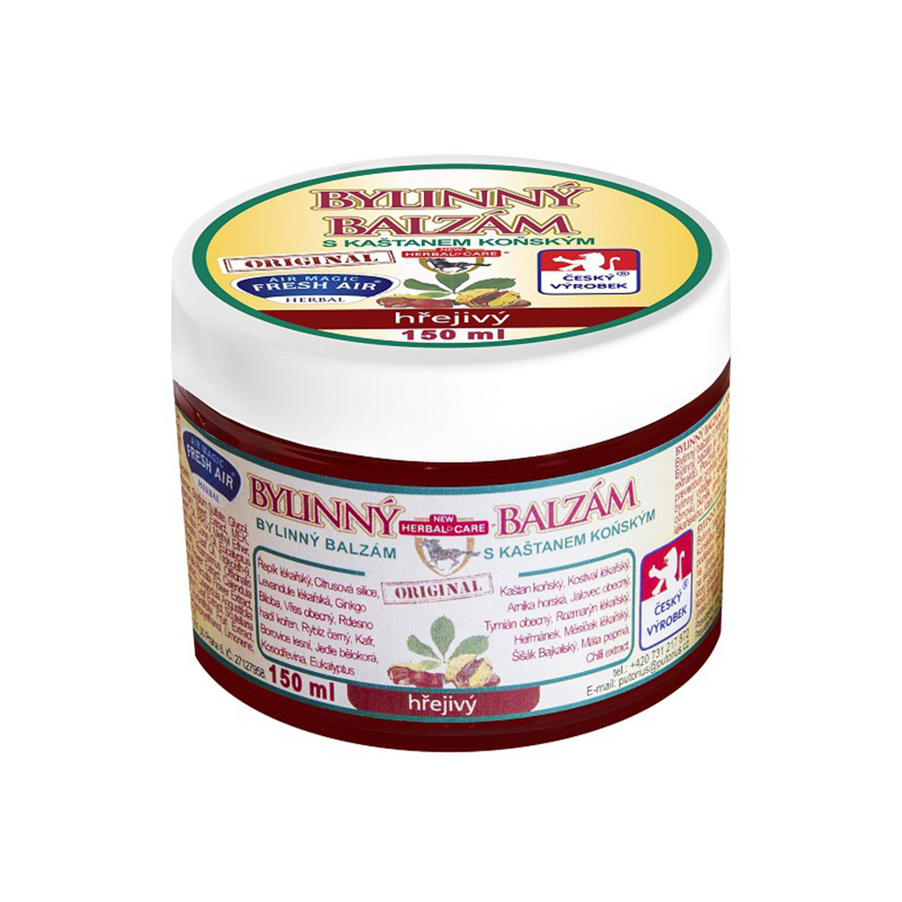Putorius Ziołowy balsam z kasztanowcem końskim rozgrzewający 150 ml